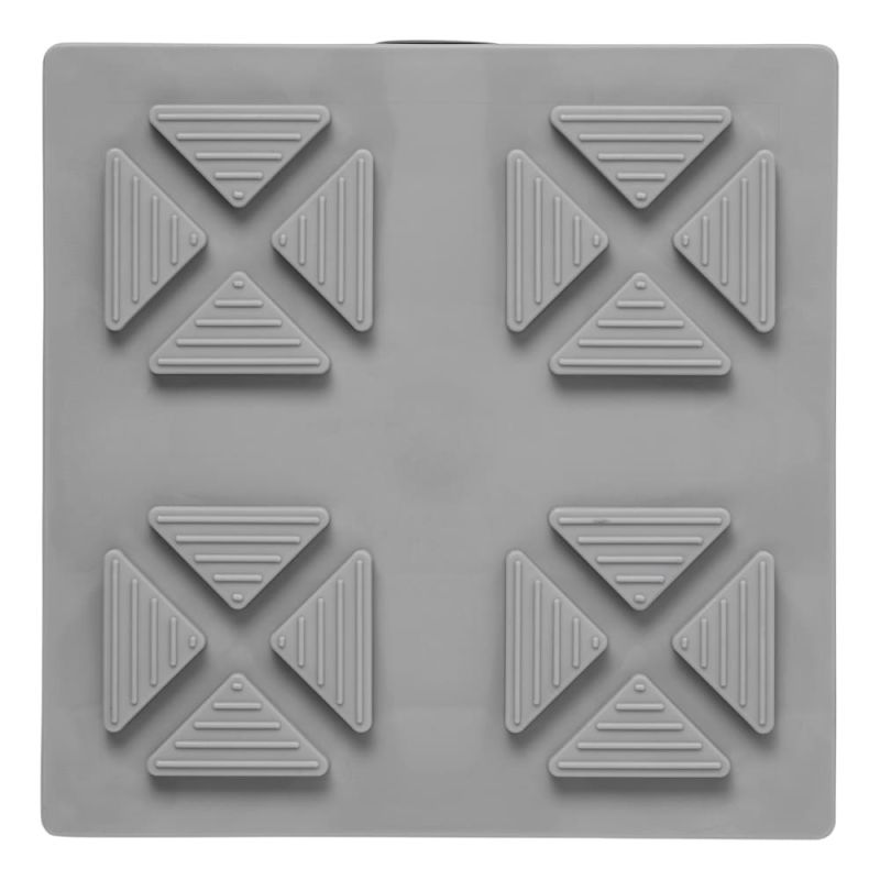 Onderlegplaten - 21 x 21 x 3,3 cm - stapelbaar - set van 4 stuks